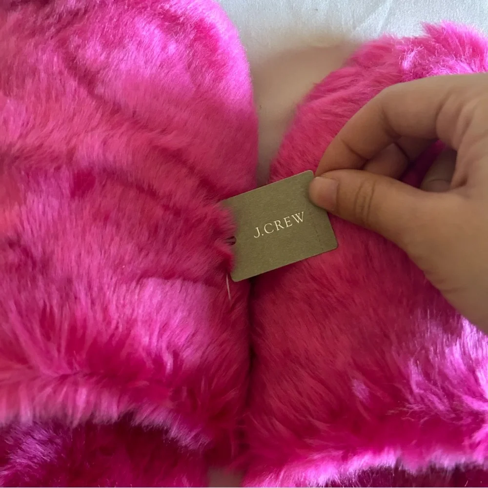 J.Crew Fuzzy Slippers - Picture 3 of 4